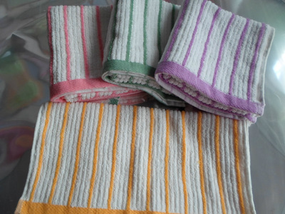 高陽毛巾廠家超低價供應 純棉條紋毛巾，品質(zhì)與實惠并存