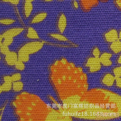 富輝全棉12安帆布印花面料 環(huán)保印染，品質(zhì)卓越